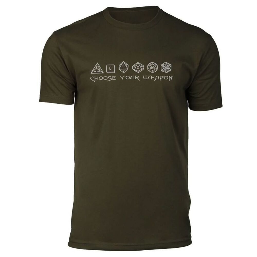 Dice: Choose your Weapon Premium Navy Green T-Shirt